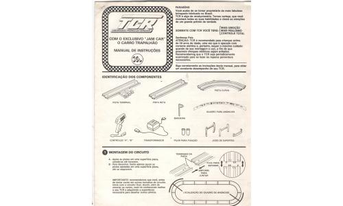Autorama TCR Manual Jan Car Preto Original